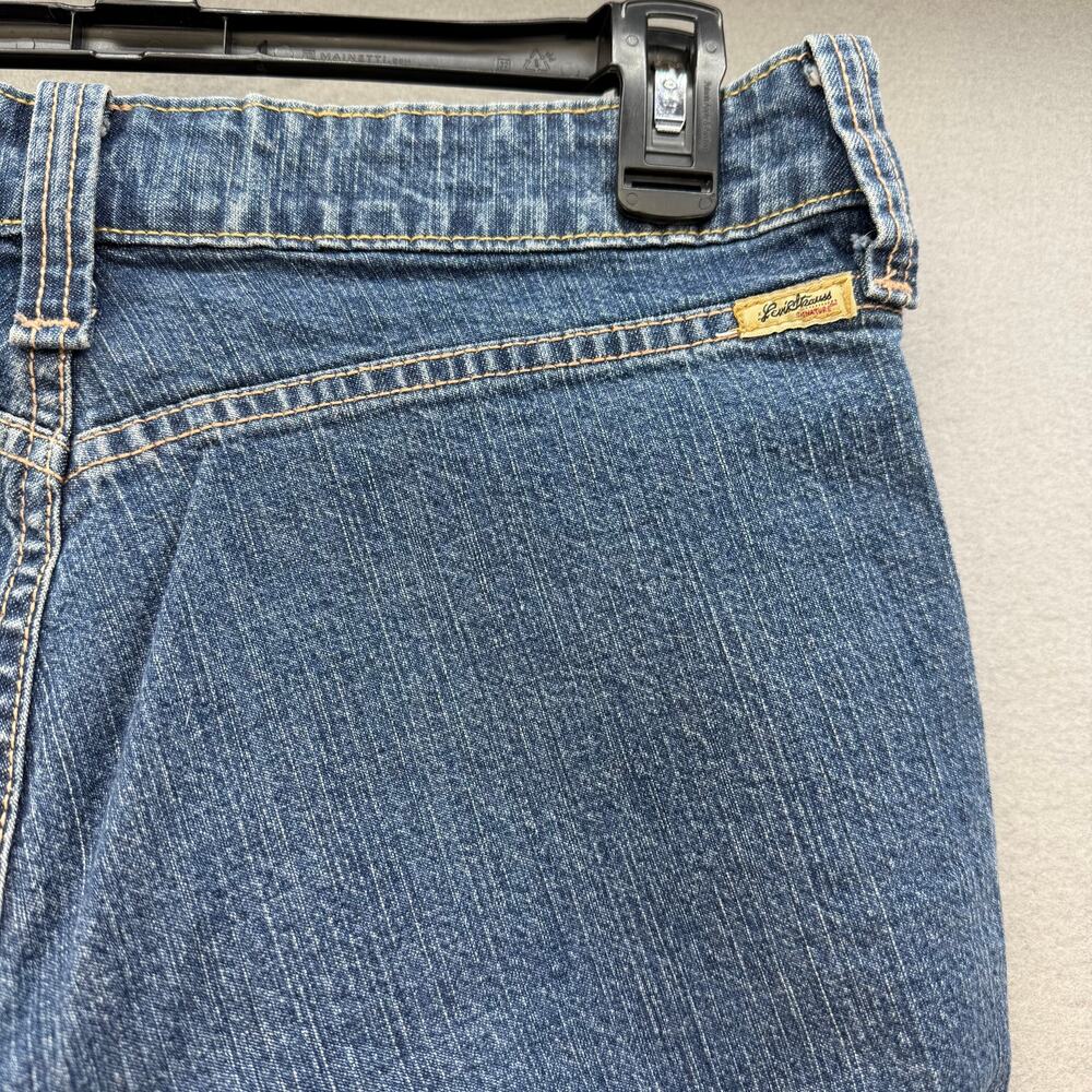 Levi Strauss Signature Jeans Women's 8 Blue Carpi Patch Pockets Y2K Preppy EUC - Picture 4 of 11